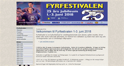 Desktop Screenshot of fyrfestivalen.no
