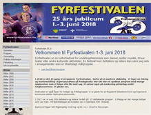Tablet Screenshot of fyrfestivalen.no